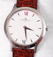 Lot 1197 - A Baume & Mercier gents steel cased Classic...