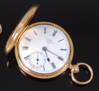 Lot 1203 - A Victorian 18ct gold cased gents full hunter...