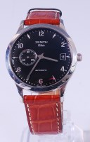 Lot 1291 - A Zenith Elite gents steel cased automatic...