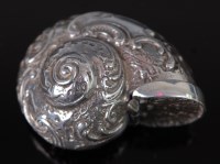 Lot 1311 - A Victorian style novelty silver vesta, in the...