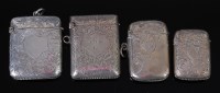 Lot 1315 - An Edwardian silver vesta, having all-over...