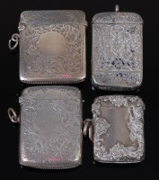 Lot 1317 - A George V silver vesta, of rectangular form,...