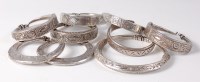 Lot 1327 - A collection of African tribal silver and...