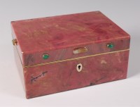 Lot 1368 - A 19th century Russian rhodonite, gold mounted...