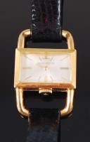 Lot 1269 - A circa 1960 Jaeger 18ct gold cased ladies...