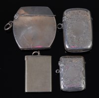 Lot 1318 - A late Victorian silver vesta, of rectangular...