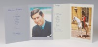 Lot 1342 - HRH Charles, Prince of Wales, 1974 Christmas...