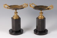 Lot 1370 - A pair of late 19th century French bronze and...