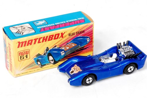 Lot 2302 - Matchbox Superfast, No.61 Blue Shark, metallic...