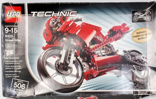 Lot 3179 - Lego Technic No.8420 Street Bike, un-made
