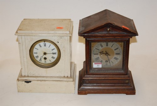 Lot 33 - A late 19th century Continental stained pine...
