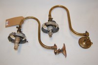 Lot 39 - A pair of early 20th century brass single...