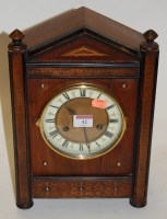 Lot 42 - A late 19th century Continental walnut cased...