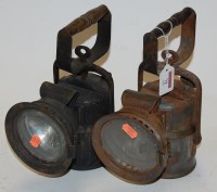 Lot 72 - A pair of mid 20th century cycle lamps
