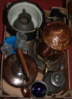 Lot 102 - A box of miscellaneous items to include 19th...