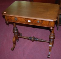Lot 1261 - A Victorian walnut and figured walnut two...