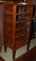 Lot 1266 - An Edwardian mahogany three quarter gallery...