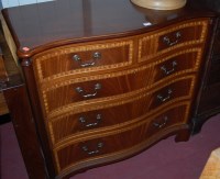 Lot 1275 - A good reproduction mahogany and satinwood...