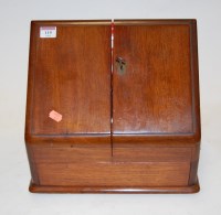 Lot 119 - A late Victorian mahogany stationery cabinet,...