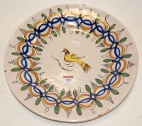 Lot 122 - A late 19th century Continental tin glazed...