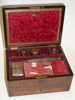 Lot 131 - A Victorian rosewood and mother of pearl...