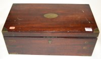 Lot 137 - A 19th century mahogany and brass bound...