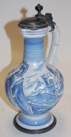 Lot 139 - A 19th century German Faience blue and white...