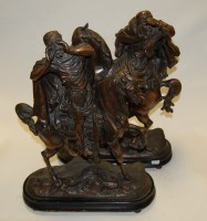 Lot 188 - A pair of early 20th century spelter figures...