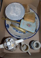Lot 76 - A box of miscellaneous items to include;...