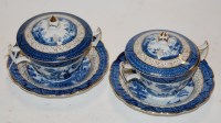 Lot 233 - A pair of Booths Royal Old Willow pattern...