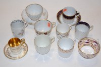 Lot 239 - A box of assorted 19th century and later tea...