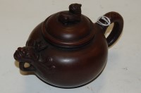Lot 245 - A modern Chinese Yixing teapot and cover,...