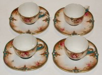 Lot 247 - A James Hadley for Worcester set of four...