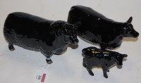 Lot 260 - A group of Beswick cattle to include; Aberdeen...