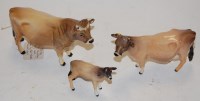 Lot 264 - A group of Beswick cattle, to include; Jersey...