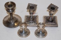 Lot 282 - A pair of late Victorian silver dwarf...