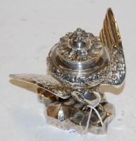 Lot 284 - A Victorian silver plated inkstand in the form...