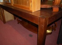 Lot 1247 - A contemporary hardwood rectangular dining...