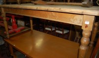 Lot 1287 - A modern pine round cornered farmhouse style...