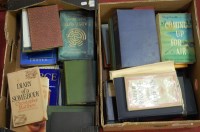 Lot 682 - Two boxes of miscellaneous books to include;...