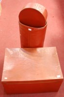 Lot 684 - A modern Barnsbury stitched leather velvet...