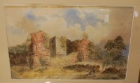 Lot 1001 - 19th century school - figures before castle...