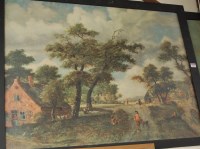 Lot 1025 - Pair reproduction landscape oleographs