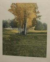Lot 1031 - V Charlesworth - Nasturtiums, watercolour,...