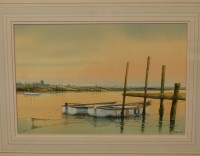 Lot 1055 - Paul Stafford - Sailing Boats at Anchor,...