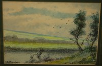 Lot 1076 - Abraham Hulk jnr - river landscape,...