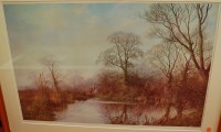 Lot 1086 - Caesar Smith - Hunting scene, lithograph, and...