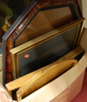 Lot 1097 - A box of assorted trays and picture frames etc