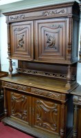 Lot 1117 - A late 19th century Flemish carved and...