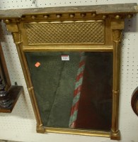 Lot 1126 - A 19th century giltwood and gesso pier mirror,...